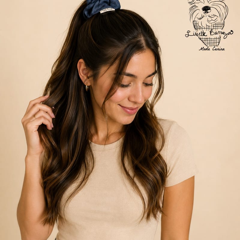 Soft Denim Scrunchie, for you