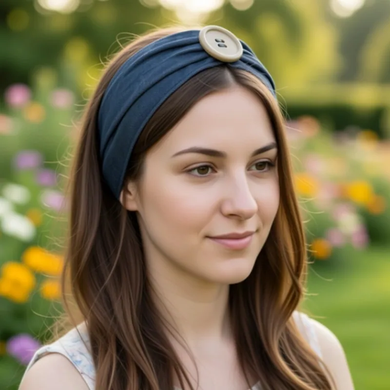 Soft Denim Headband, for you