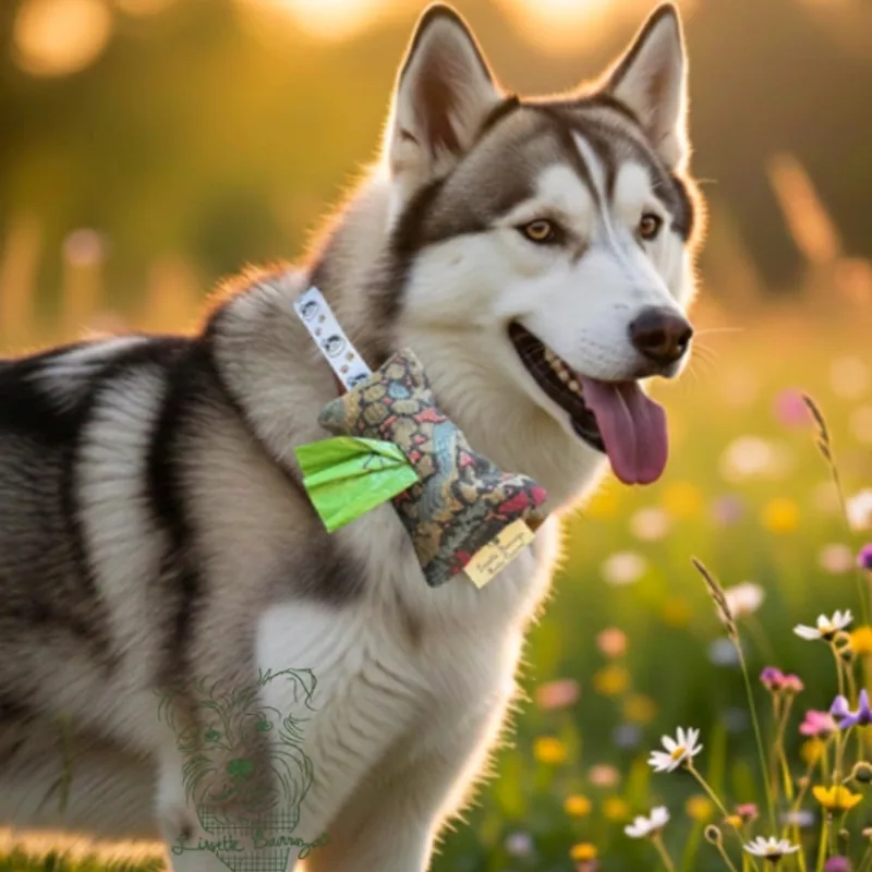 Jacquard Poop Bag Holder, for your dog